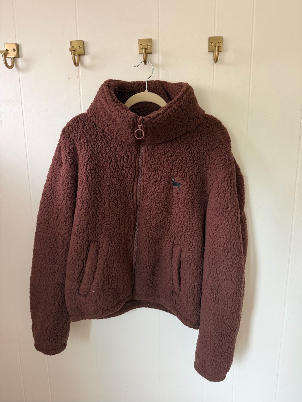 The Black Dog Women’s Sherpa Puffer Jacket - Chocolate Brown
